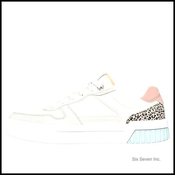 Classic Court Sneakers Elegant Lace-Up Memory Foam Comfort Casual Wear - Picture 5 of 6